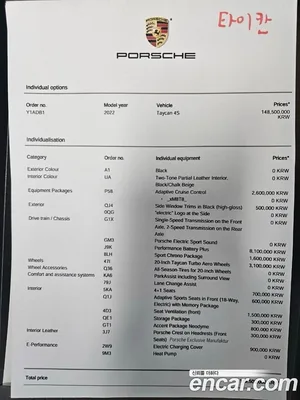 Porsche Taycan, 2022 — миниатюра 41