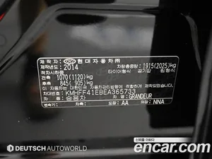 Hyundai Grandeur, 2014 — миниатюра 20